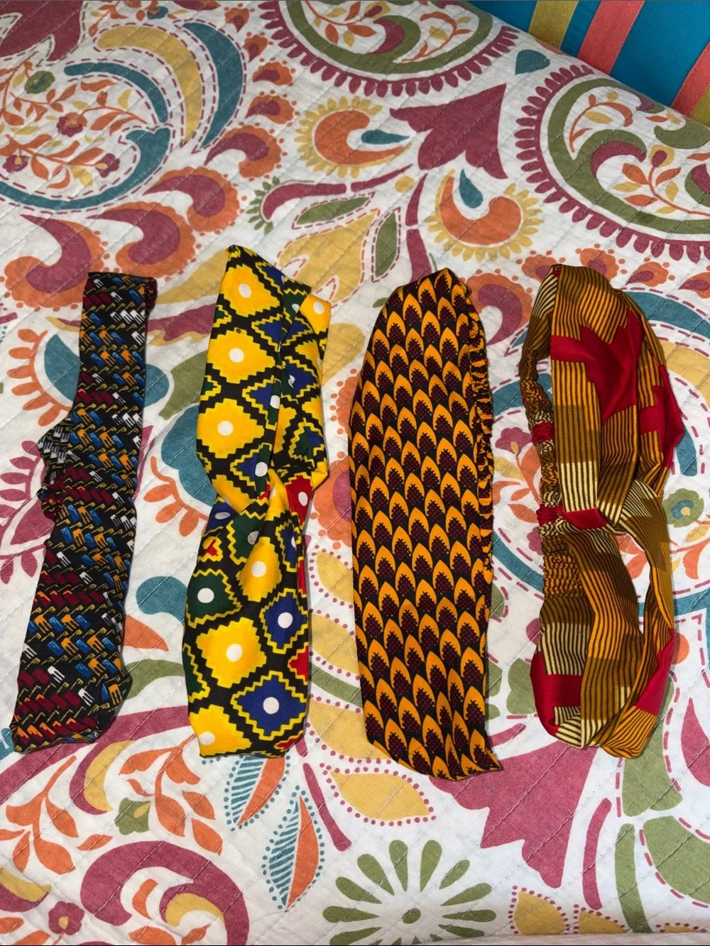 African Headband Pack of 4